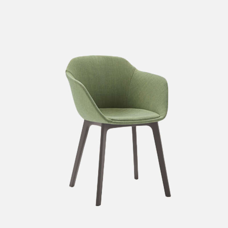 Taia Upholstered Plastic 4 Leg Chair